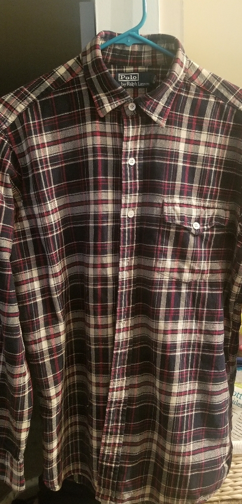 Men's Polo Ralph Lauren button down plaid Medium